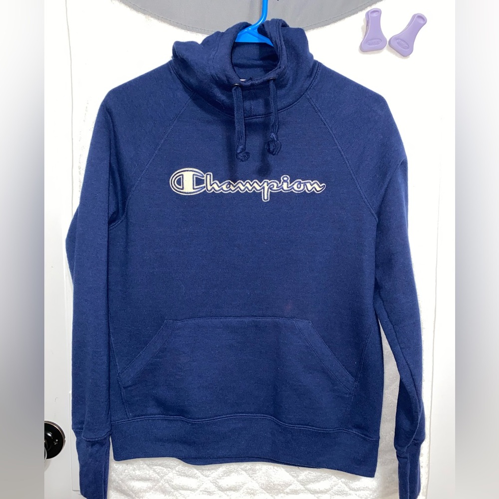 Champion blue hoodie. Size XS